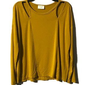 Everly Yellow Long Sleeve Top